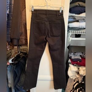 MOTHER Patch Pocket Insider Ankle Jean black size 24